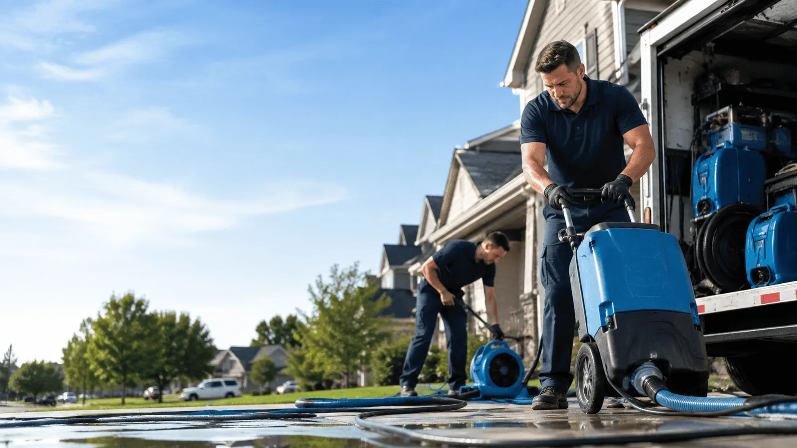 Dehumidification being performed in West Frankfort, IL